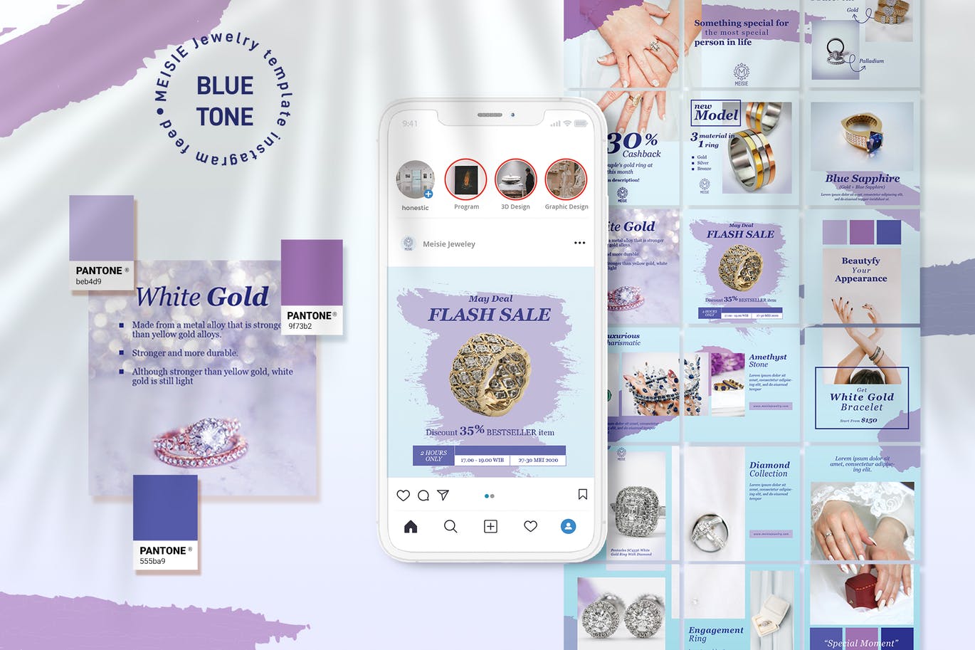 Jewelry Instagram Puzzle Feeds