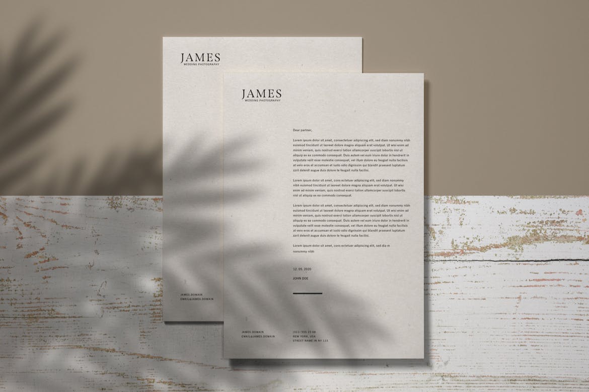 Letterhead Stationery Mockup