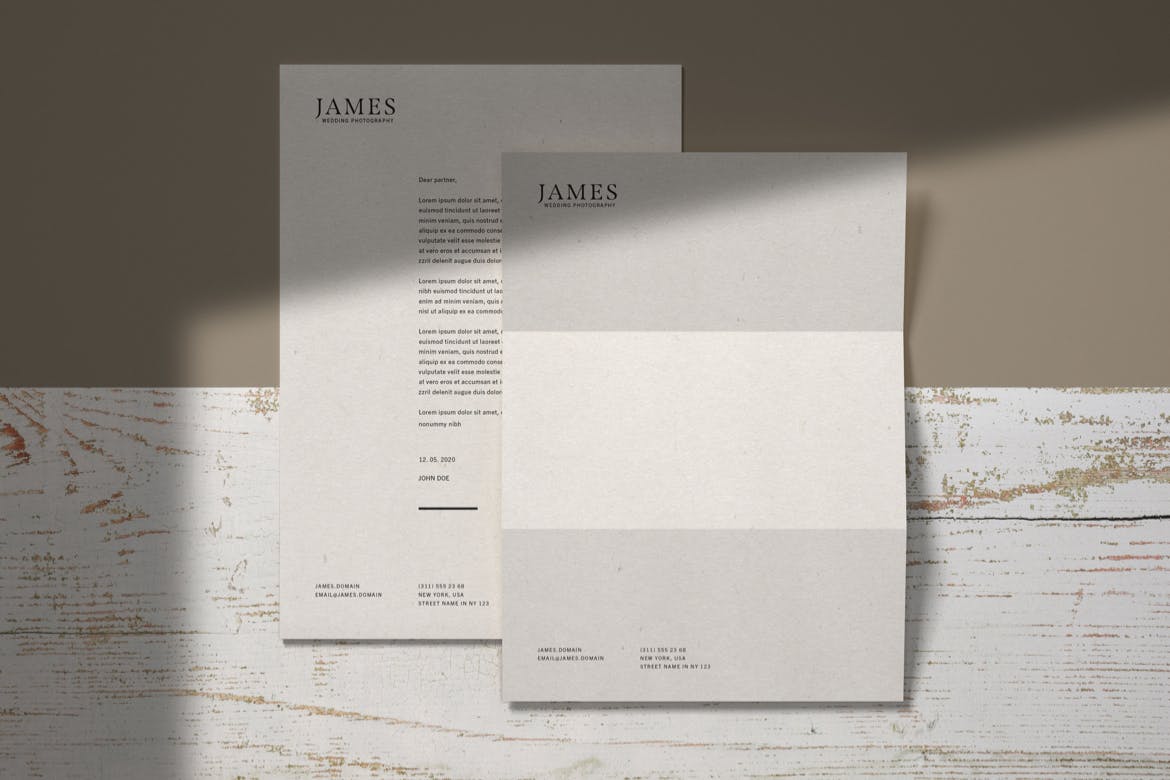 Letterhead Stationery Mockup