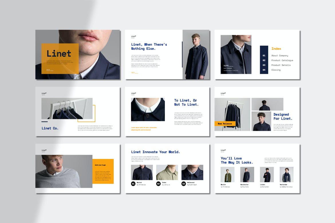 Linet Lookbook Presentation - Google Slides