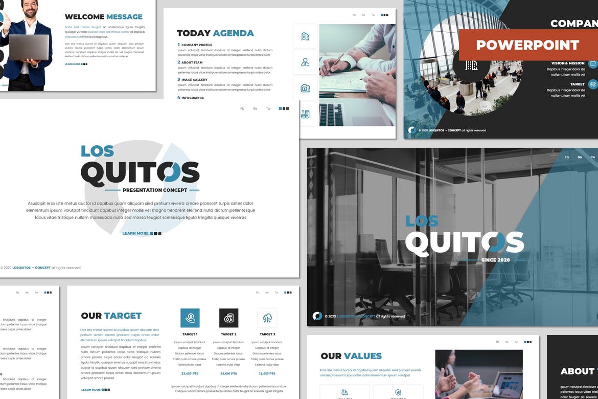 Los Quitos - Business Powerpoint Template