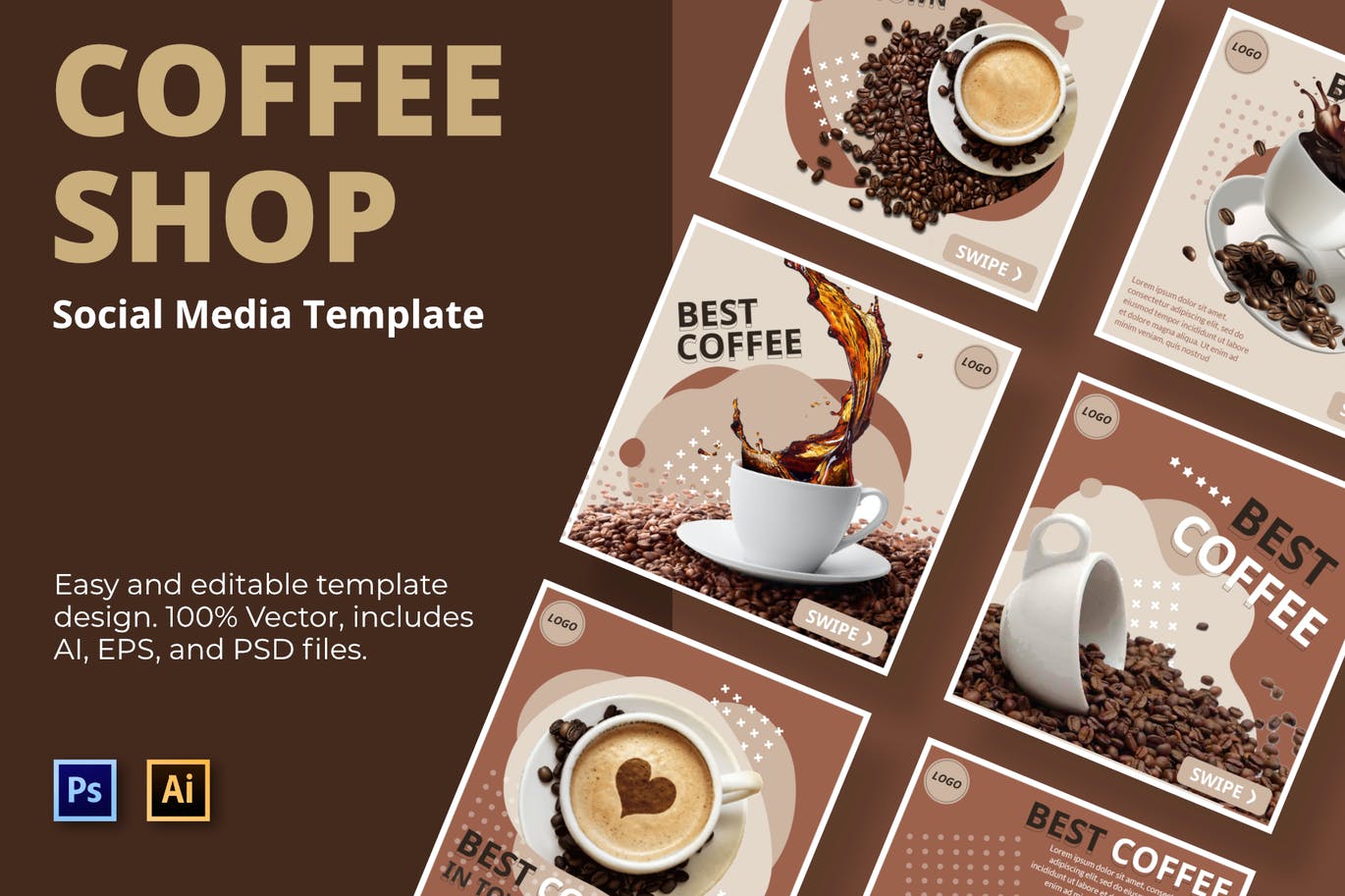 Luak Cofee Social Media Template