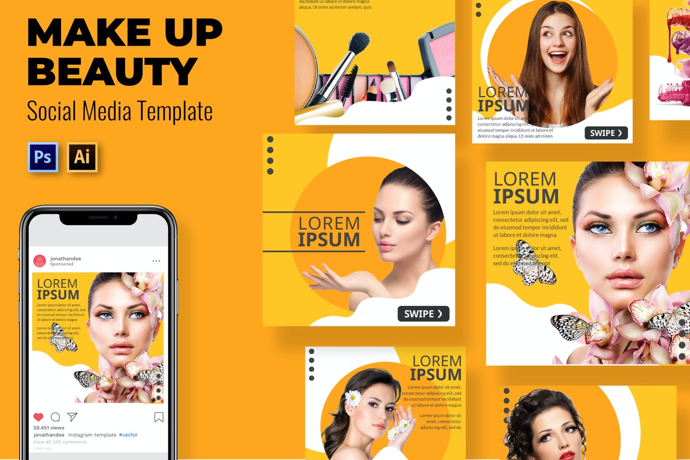 Make Beauty Social Media Template