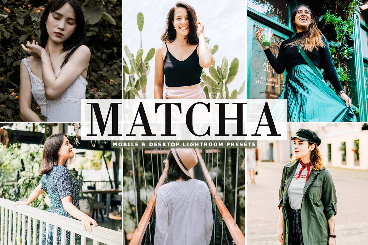 Matcha Mobile & Desktop Lightroom Presets