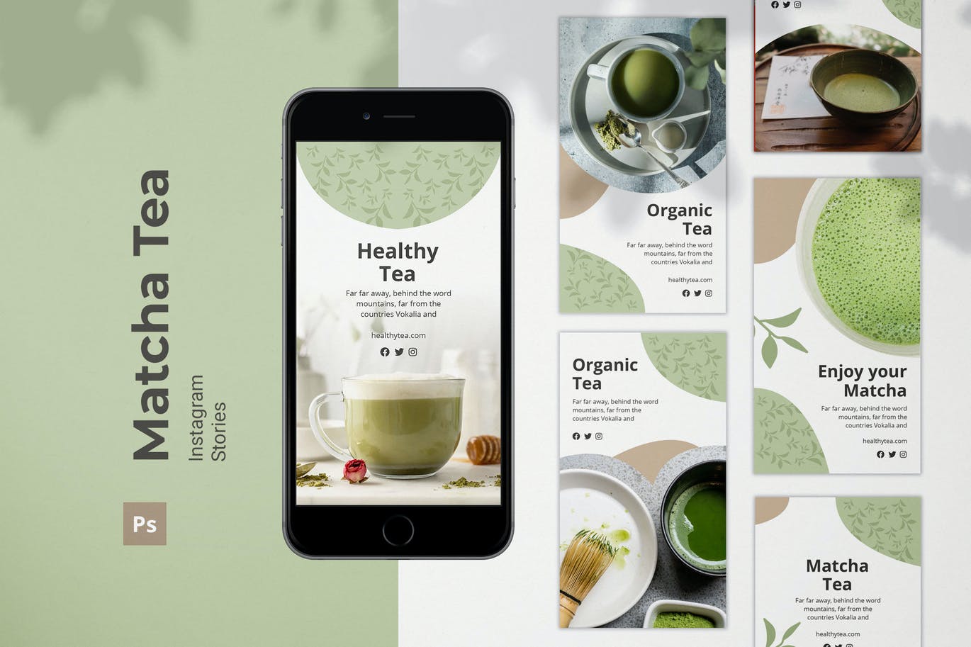 Matcha Tea Instagram Stories