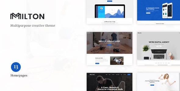 Milton v1.2.1.2 - Multifunctional creative WordPress theme