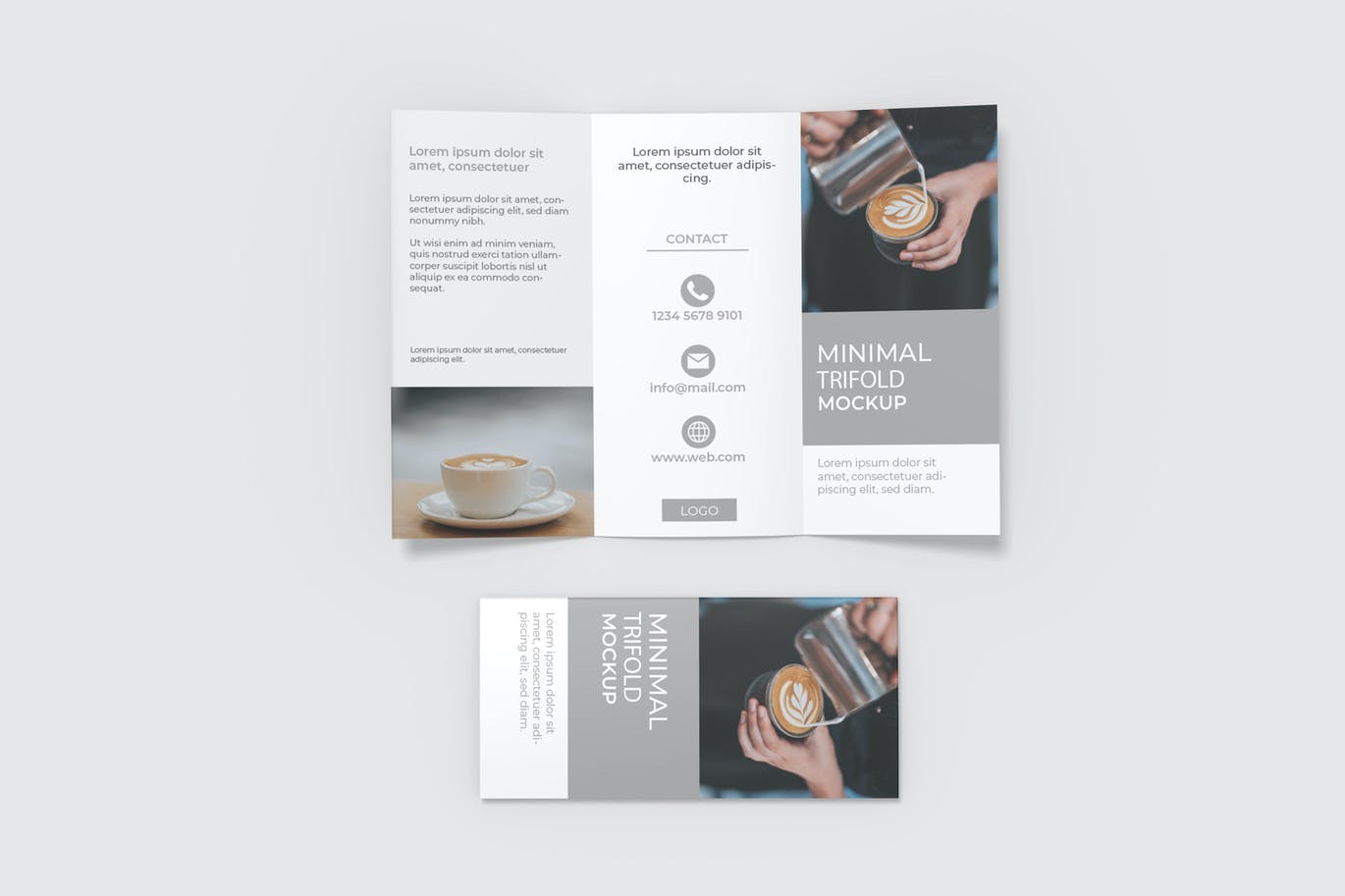 Minimal Trifold Mockup V2