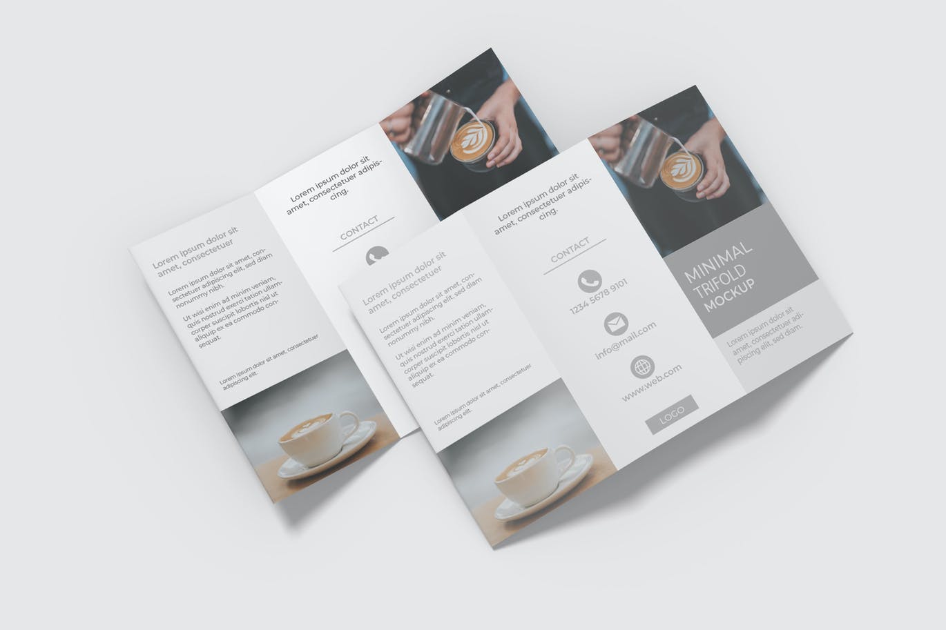 Minimal Trifold Mockup V3Minimal Trifold Mockup V3