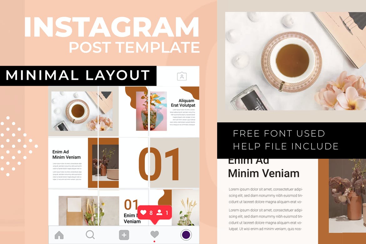 Minimalis Layout - Instagram Post