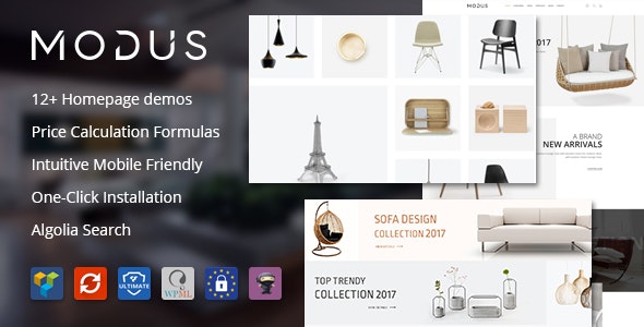 Modus v1.5.6 - WooCommerce modern furniture store template