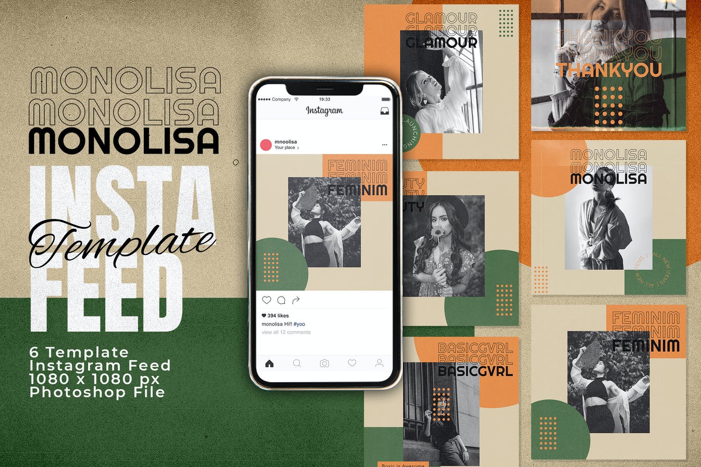 Monolisa Instagram Feed Post Template