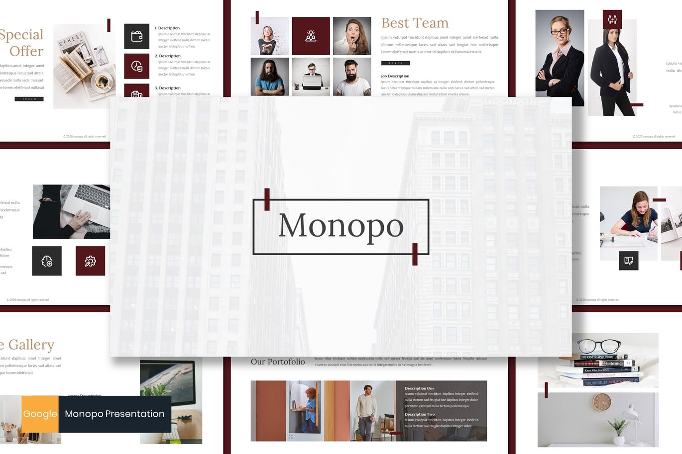 Monopo - Business Google Slides Template