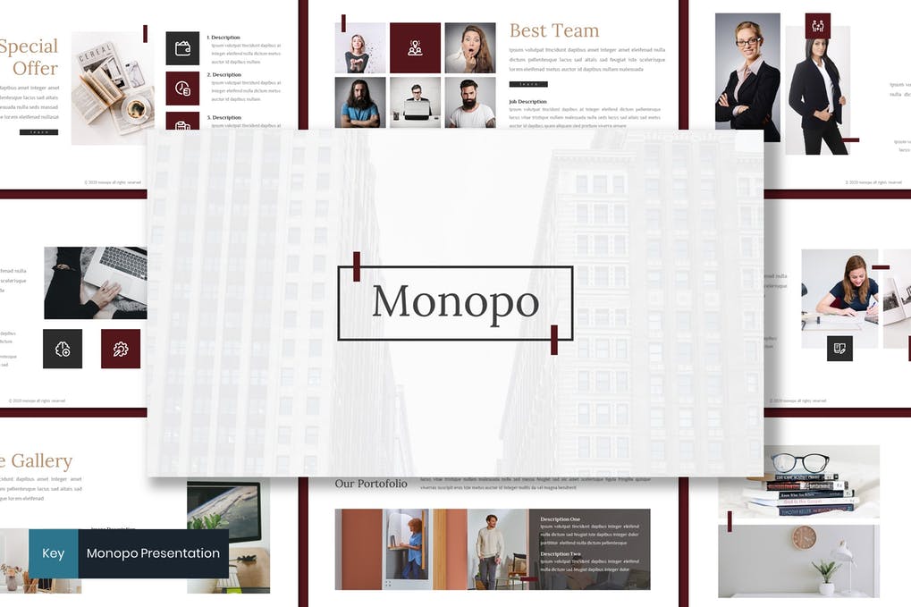 Monopo - Business Keynote Template