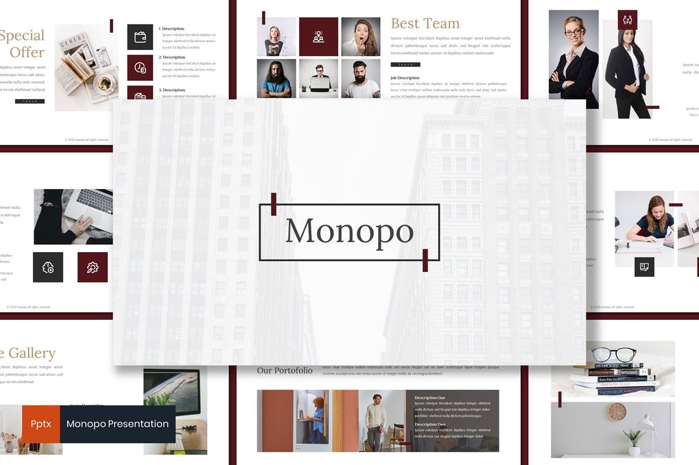 Monopo - Business Powerpoint Template