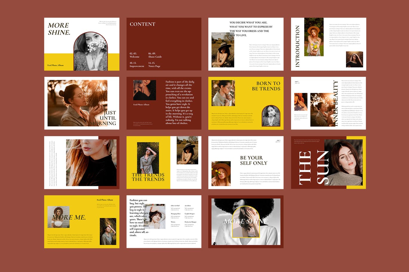 More shine - Photo Album Template