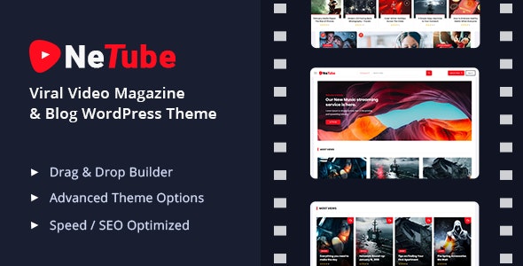 Netube v1.0.4 - Viral WordPress Video Template