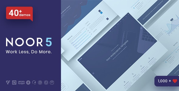 Noor - Minimal Multi-Purpose WordPress Theme, AMP & RTL