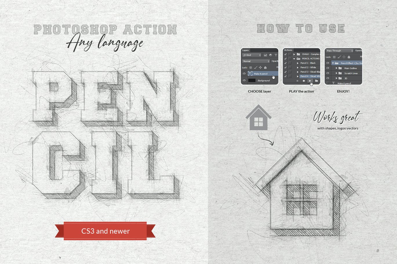Pencil Sketch - Photoshop Action