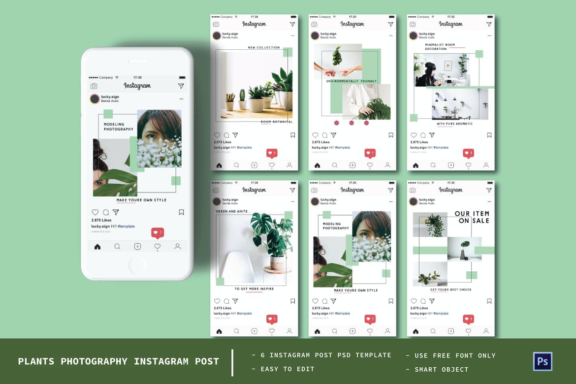 Plants Photography Instagram Post