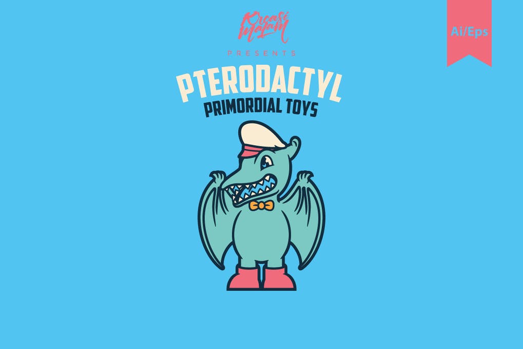 Pterodactyl Logo Template