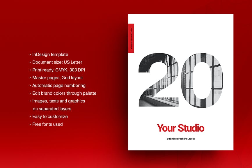 Red Agency Brochure Template