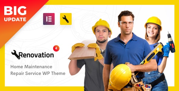 Renovation v4.1.2 - Repair - Maintenance WordPress Template