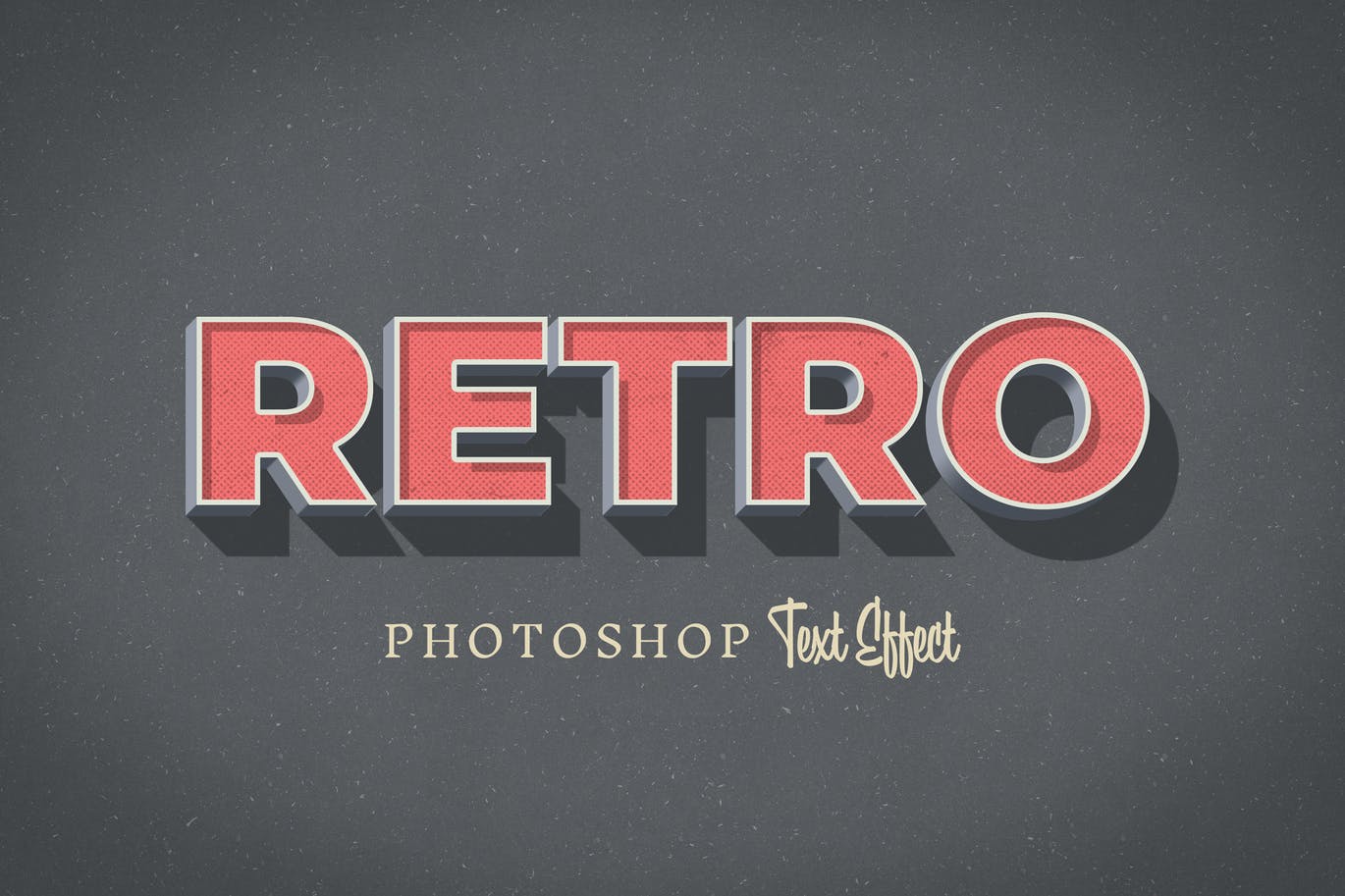 Retro Text Effect