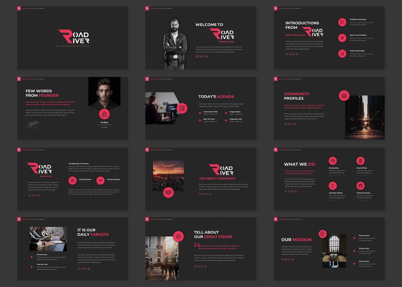Road River - Multipurpose Keynote Template