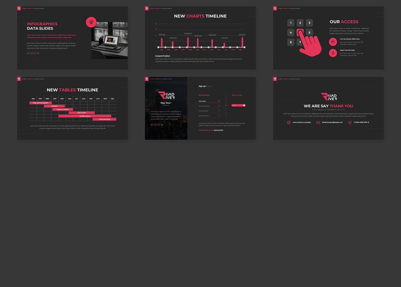 Road River - Multipurpose Keynote Template