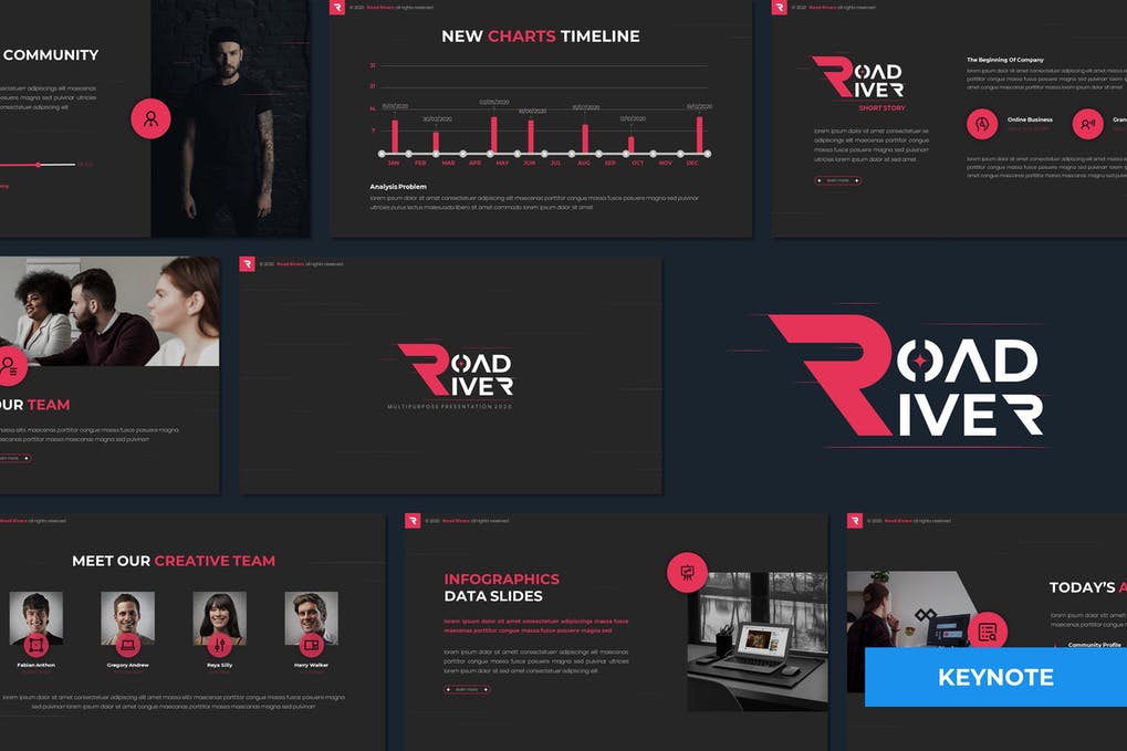 Road River - Multipurpose Keynote Template