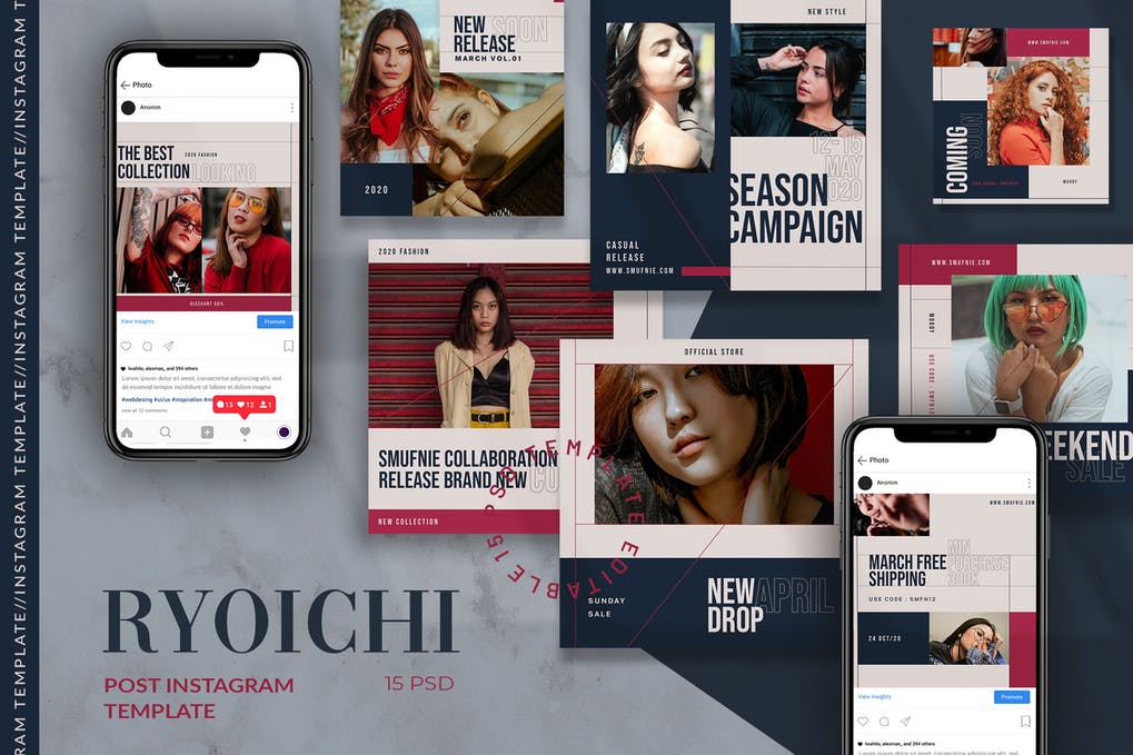 Ryoichi - Fashion Instagram Post Template