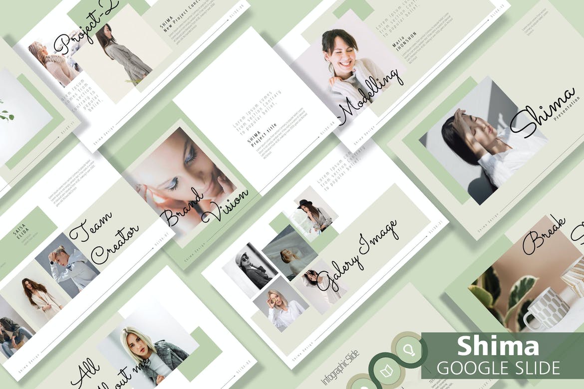 SHIMA - MInimals Google Slide Templates