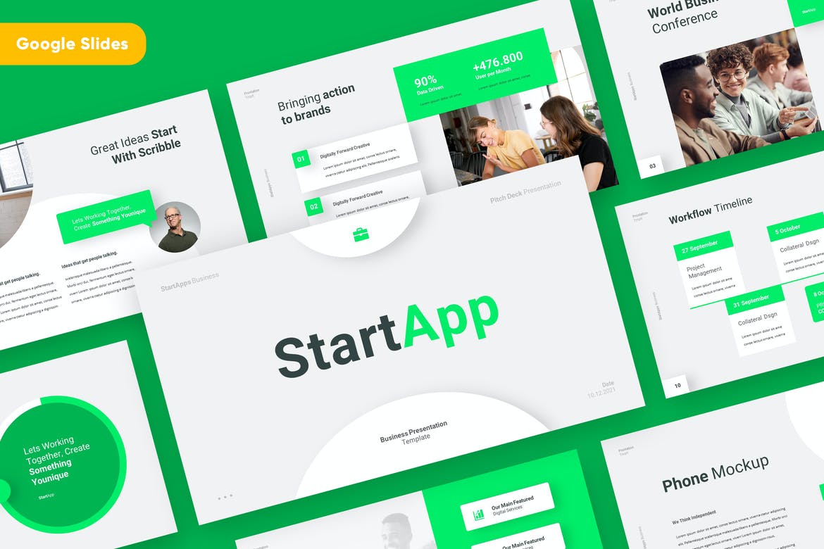 STARTAPP - Business Startup Google Slides Template