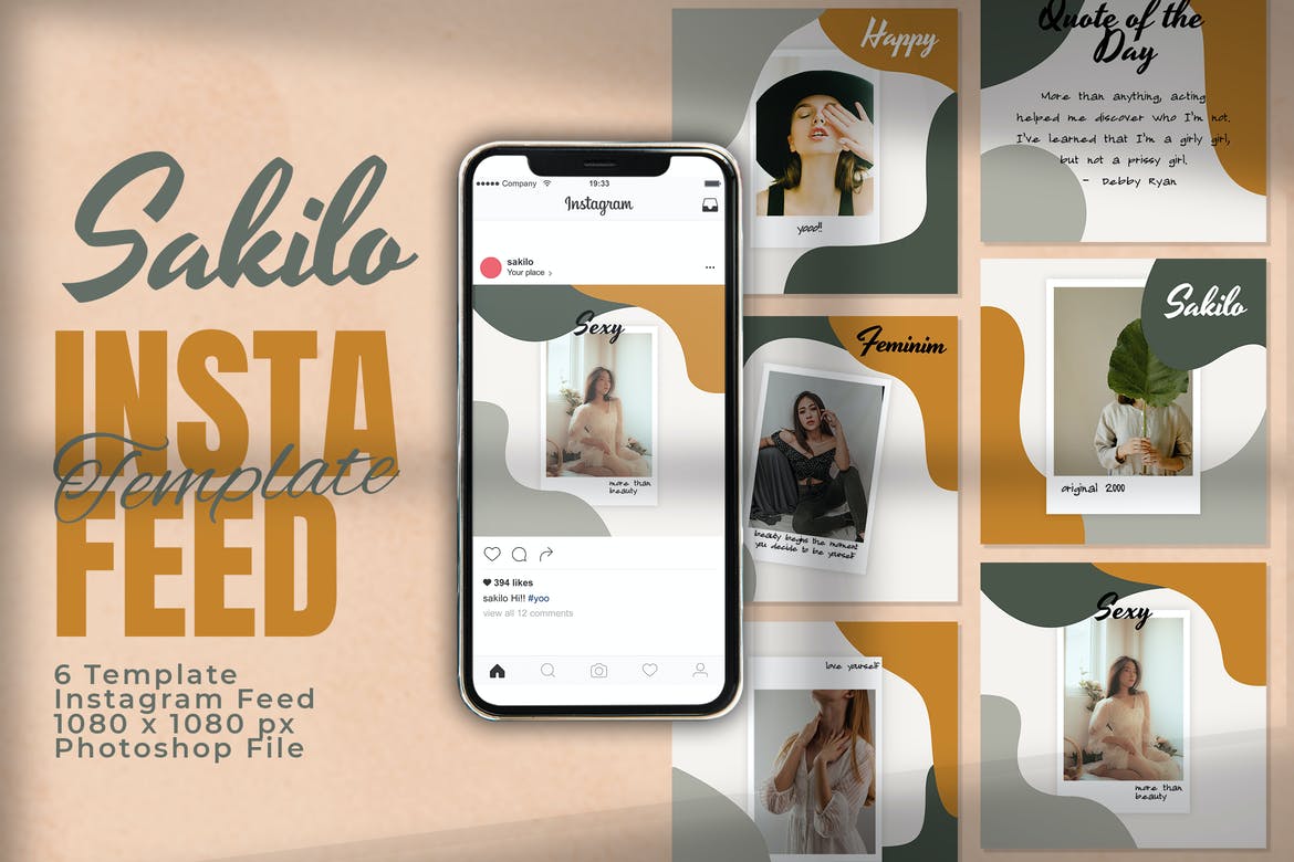 Sakilo Instagram Feed Post Template