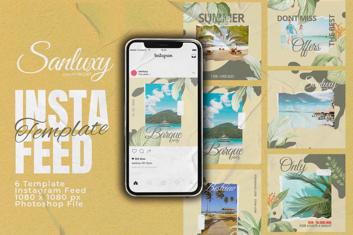 Santulux Instagram Feed Post Template