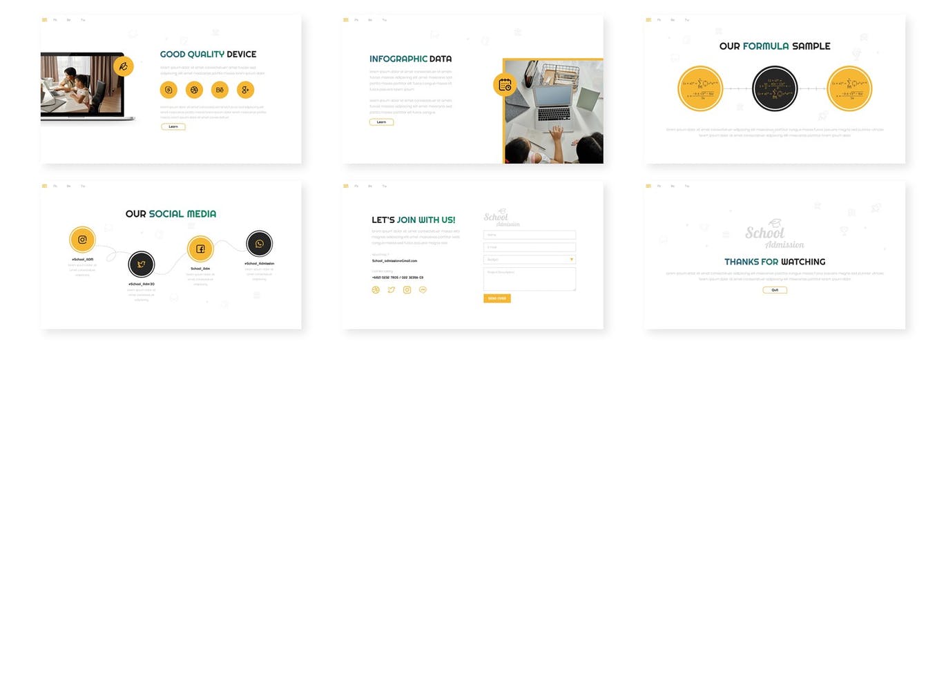 School Admission - Education Powerpoint Template