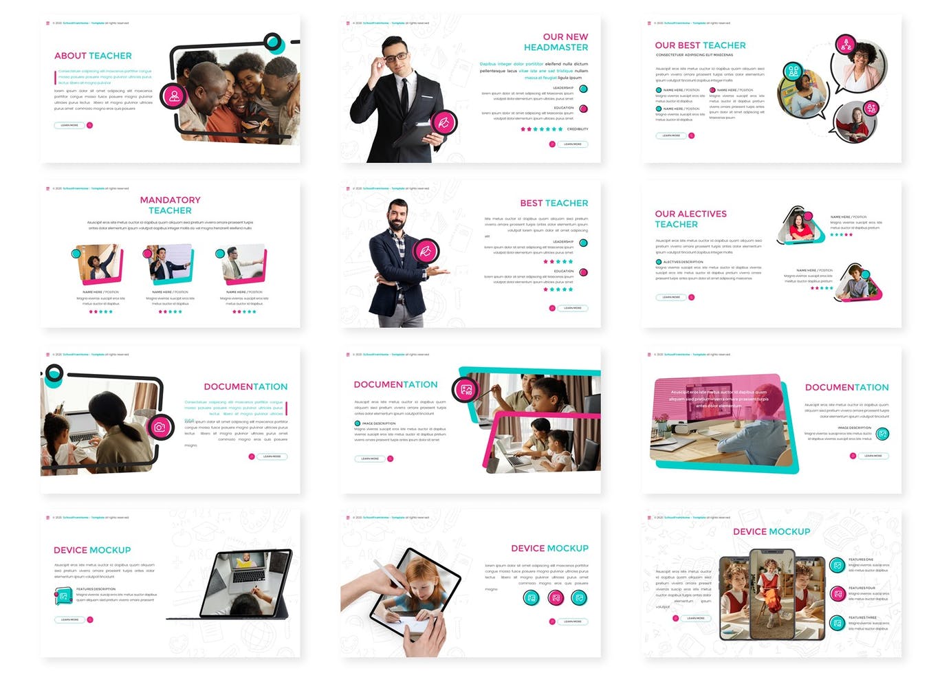 School From Home - Education Google Slides