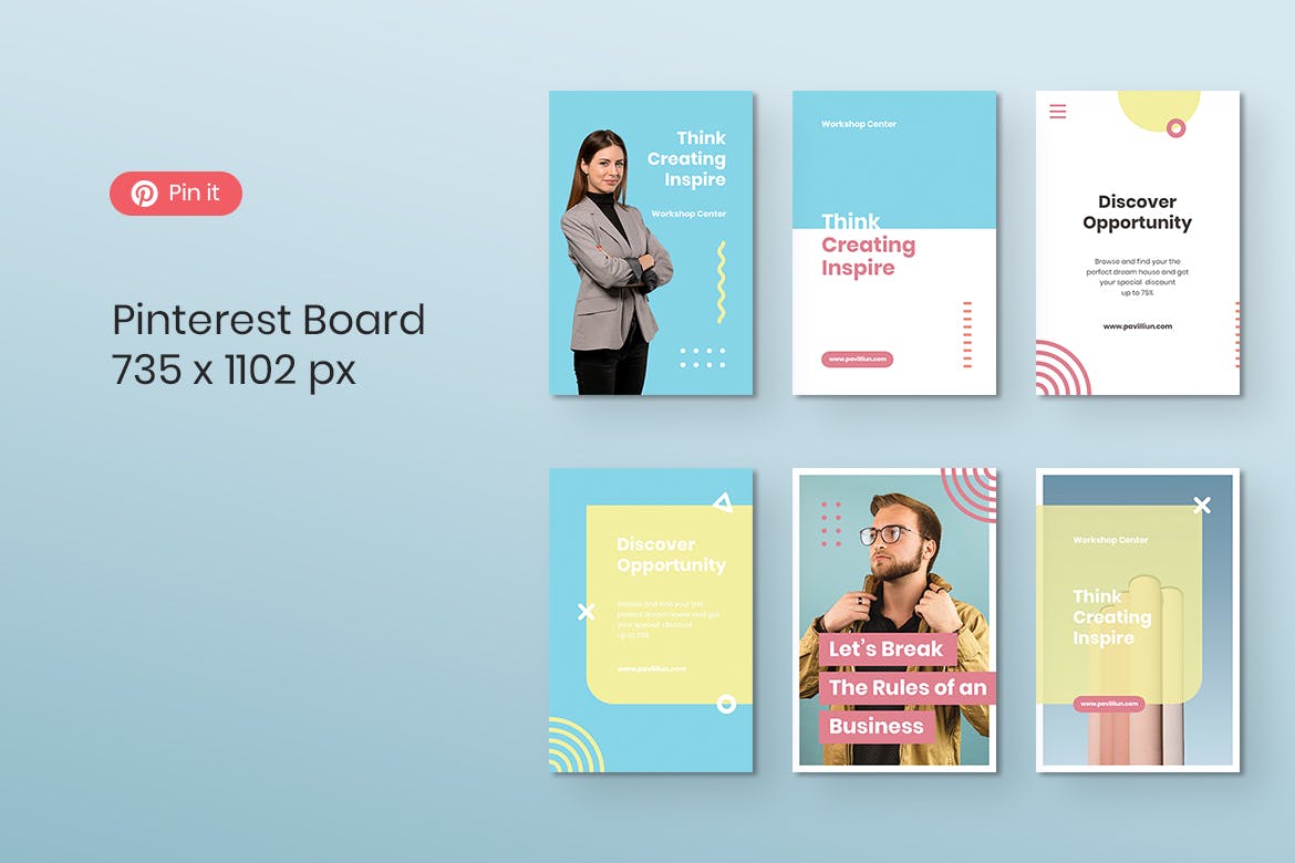 Seminar & Workshop Pinterest Template