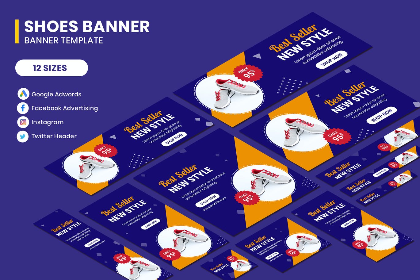 Shoes Banners Ads Template