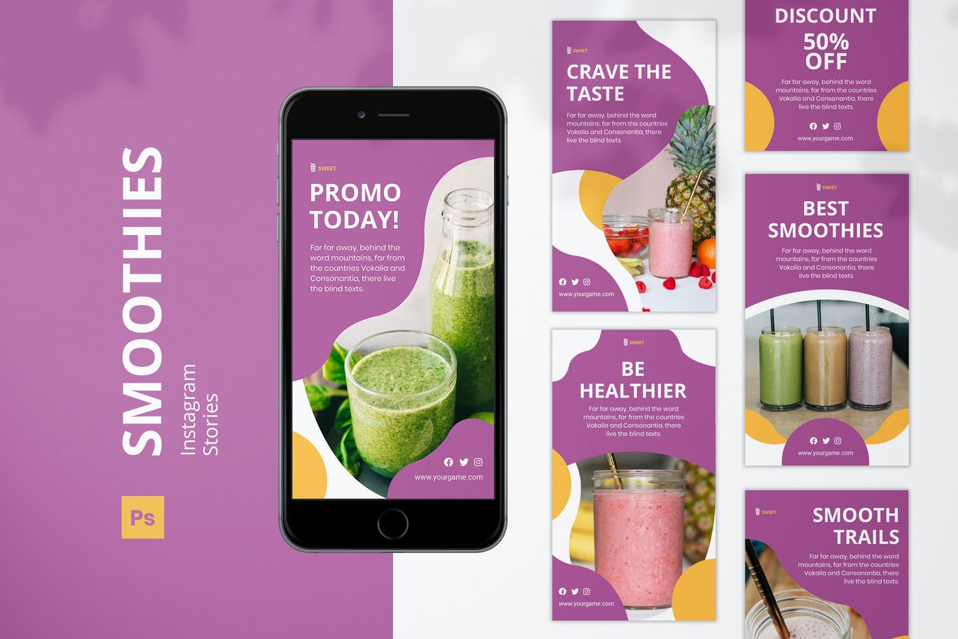 Smoothies Instagram Stories Design