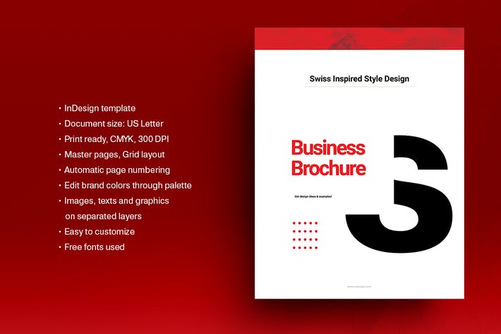 Swiss Style Brochure Template