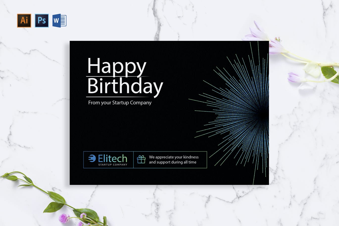 Tech Startup Greeting Card