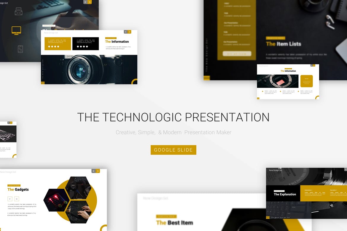 The Technologic - Google Slide Template
