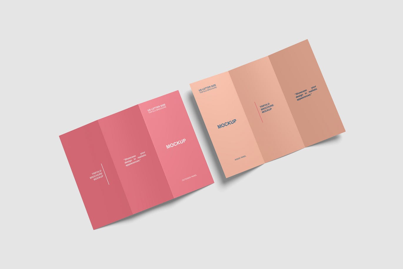 US Letter Trifold Mockups