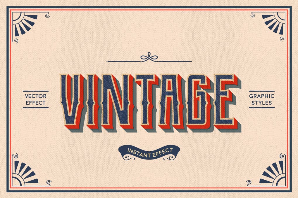 Vintage Text Effects (Illustrator)
