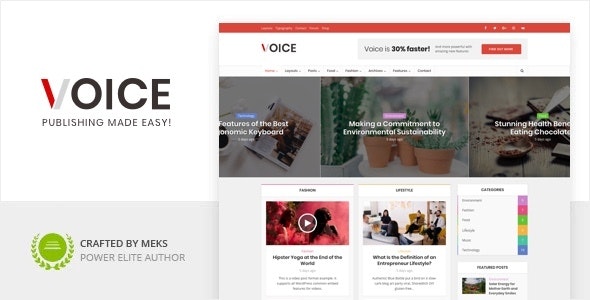 Voice v2.9.3 - WordPress News Site Template