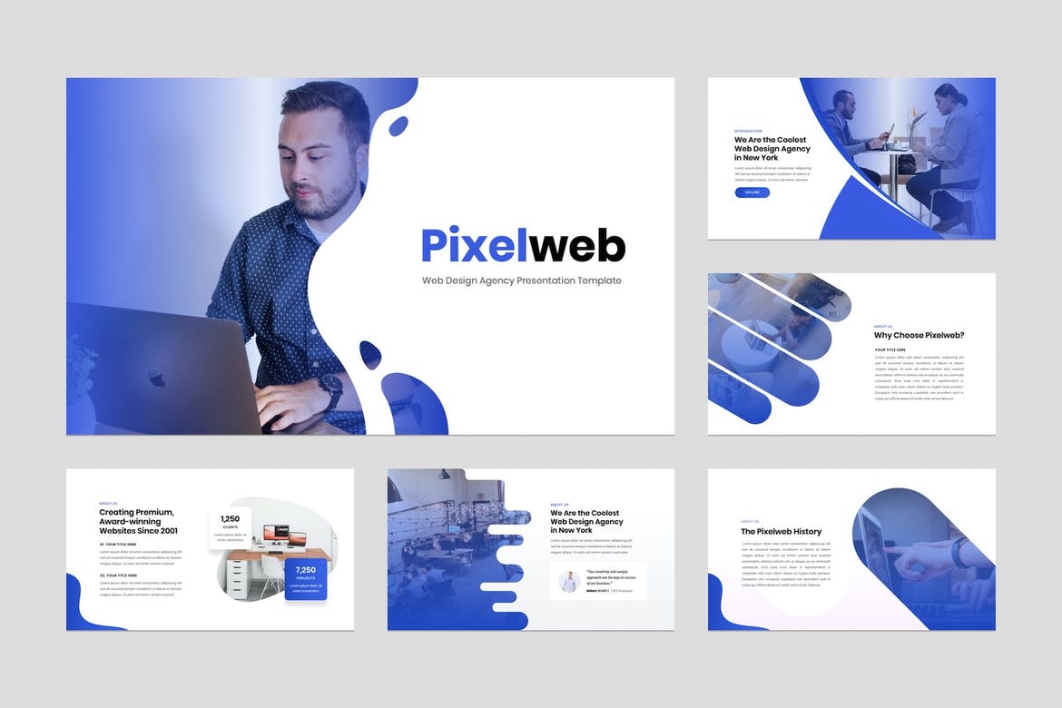 Web Design Agency Keynote Presentation Template