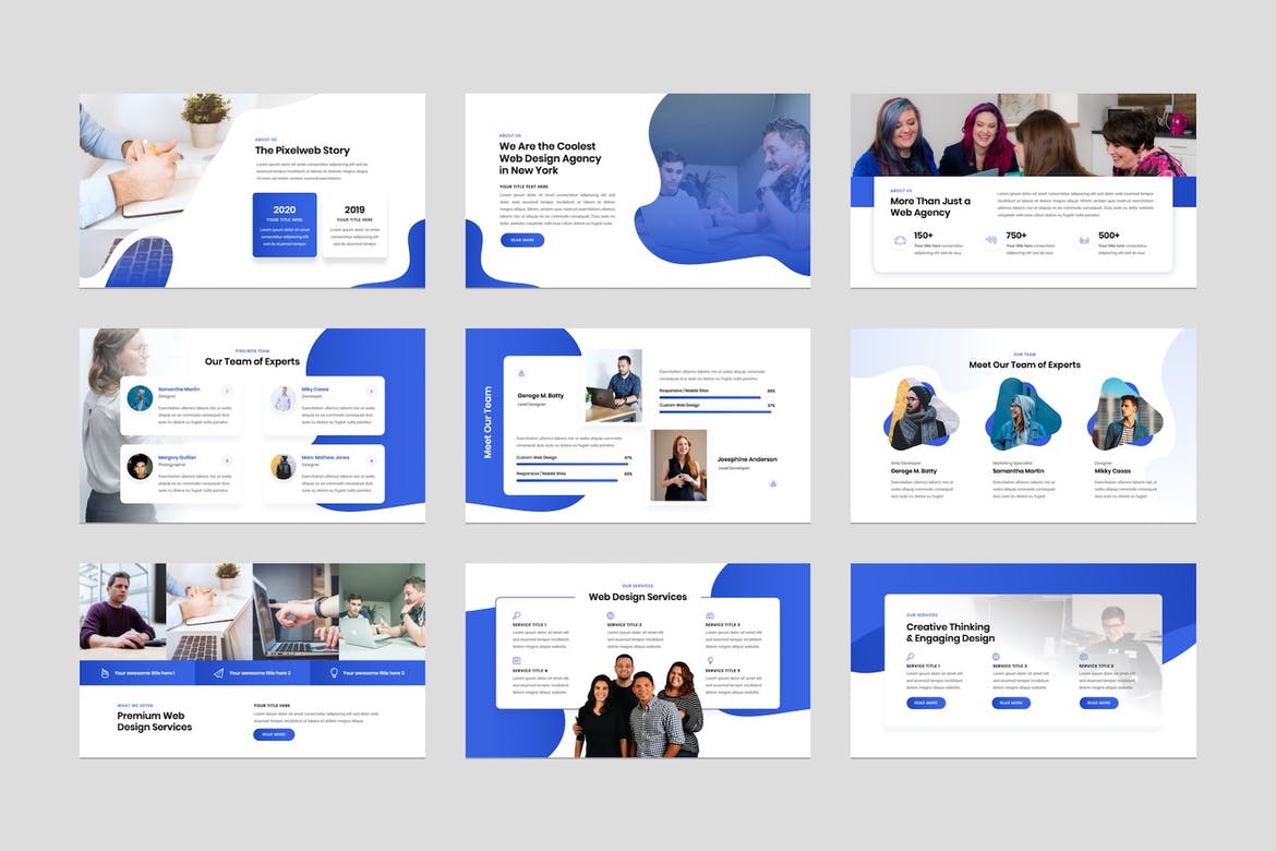 Web Design Agency Keynote Presentation Template