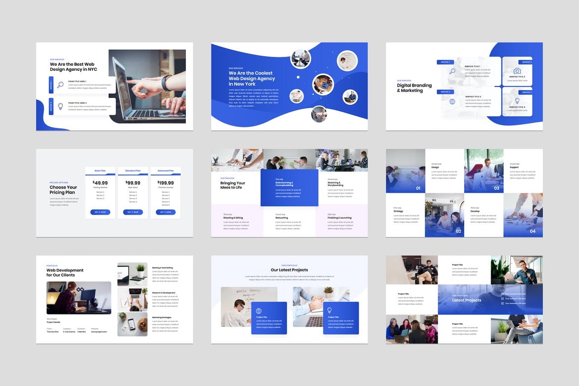 Web Design Agency Keynote Presentation Template