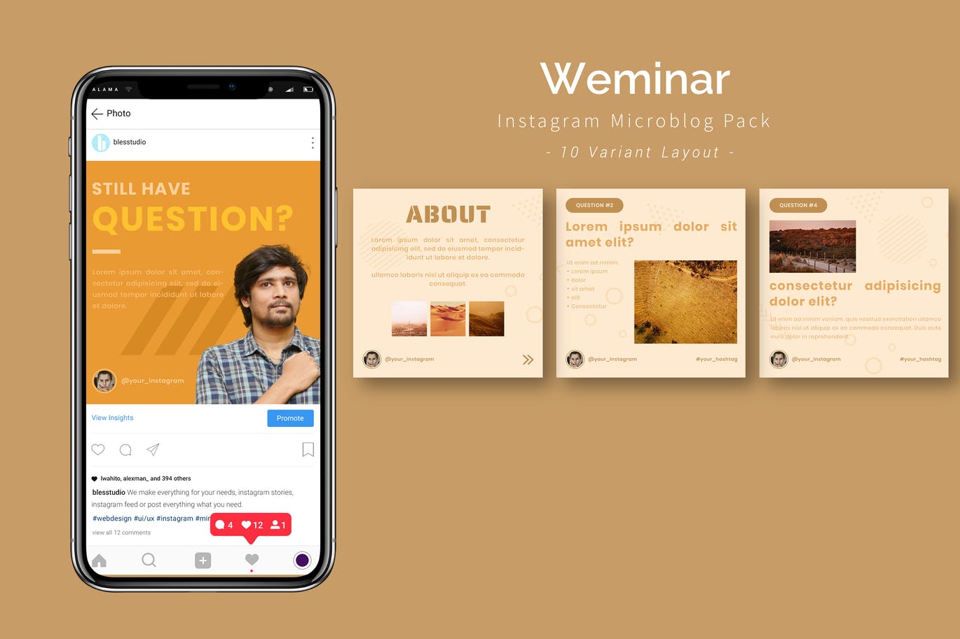 Weminar - Instagram Microblog Pack